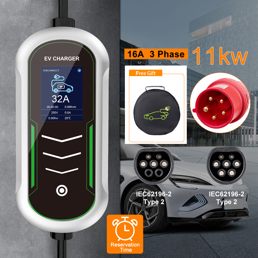 Pengisi Daya Portabel IPENGEN  - Type 2 Portable Ev Charger 11Kw Cee ulasan dan harga